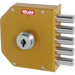 Cerradura tover 6000 derecha esmaltado oro derecha