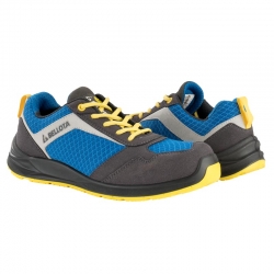 ZAPATO SEGURIDAD BELLOTA FTW05BY FLEX S1P SRC ESD AZUL-AMARILLO TALLA 42