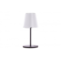 LAMPARA DE MESA DE METAL BLANCA 38CM USB RECARGABLE 