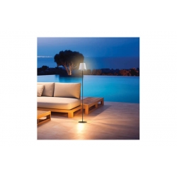 LAMPARA DE PIE DE METAL BLANCO 130CM USB RECARGABLE