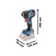 Atornillador de impacto a bateria bosch gdr 18v-200 professional