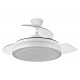 VENTILADOR DE TECHO PALAS RETRACTIL BLANCO PLAFON Ø 50 CM, 35 W
