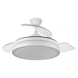 VENTILADOR DE TECHO PALAS RETRACTIL BLANCO PLAFON Ø 50 CM, 35 W