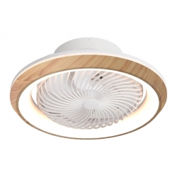 VENTILADOR DE TECHO PLAFON MADERA 14W 49 X 21 CM