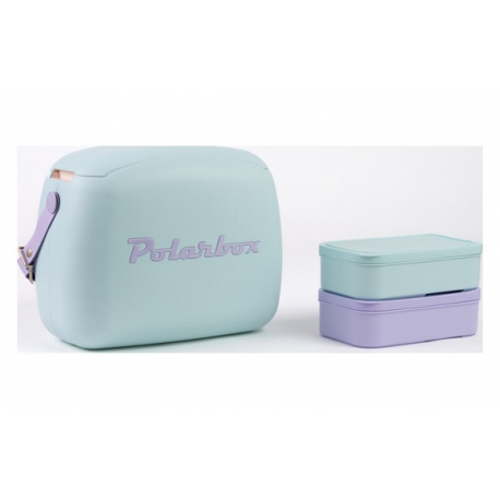 Bolsa nevera polarbox urban 6l celeste malva pop