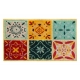 Felpudo coco blanco vintage colors