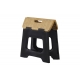 Taburete plegable vigar compact 27cm negro