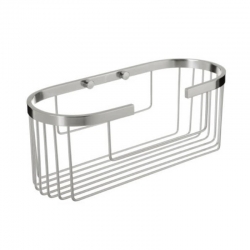 Cestillo baño ovalado tatay 30x11x11,3 cm aluminio