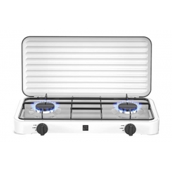 COCINA CAMPING GAS CON TAPA 2 FUEGOS