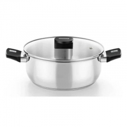 CACEROLA CON TAPA DE CRISTAL MONIX ELITE 24 CM