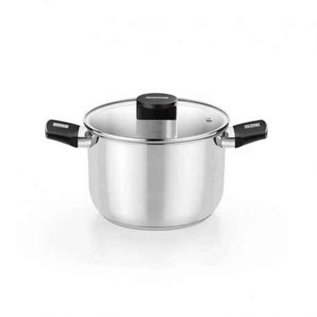OLLA CON TAPA DE CRISTAL MONIX ELITE 20 CM