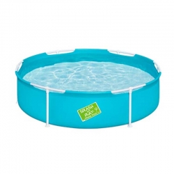 PISCINA BESTWAY INFANTIL FRAME POOL 56283 REDONDA AZUL SIN DEPURADORA 152X38 CM