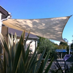 TOLDO VELA NATUUR SOMBREO CUADRADO IMPERMEABLE 3,6X3,6M CRUDO