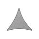 Toldo vela sombreo triangular 5x5x5 m gris claro