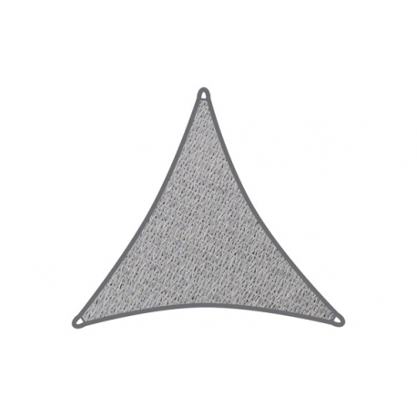 Toldo vela sombreo triangular 5x5x5 m gris claro