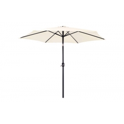 Parasol aluminio inclinable manivela beige