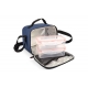 BOLSA PORTA ALIMENTOS IRIS CITY PRINTING AZUL RAYAS