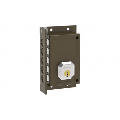 CERRADURA SOBREPONER BOMBILLO 50MM IZQUIERD MARRON