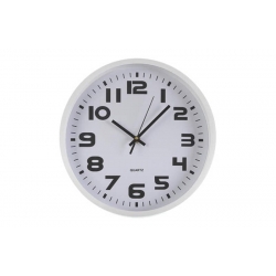 Reloj de pared redondo Ø 30,5 cm blanco