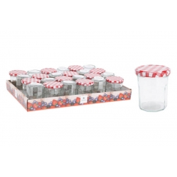 Tarro cristal conserva tapa metal 24 uds 190 ml