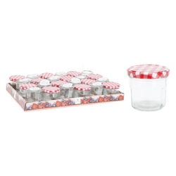 Tarro cristal conserva tapa metal 24 uds 160 ml