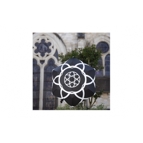 PARAGUAS MUJER PLEGABLE AUTOMATICO FLOR