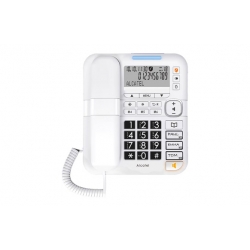 TELEFONO CON CABLE TECLAS GRANDES CON DISPLAY BLANCO