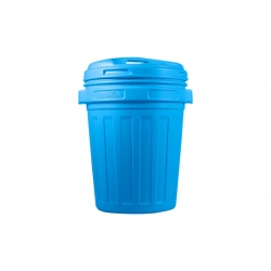 CUBO BASURA CON TAPA ROSCA 70 L AZUL