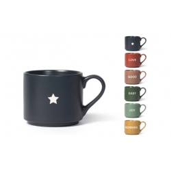 MUG NEW BONE CHINA COLOR/ESCRITURA 38 CL