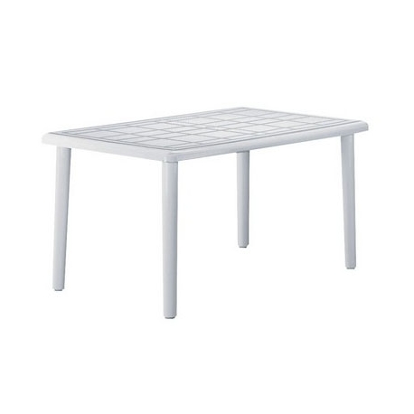 MESA JARDIN RECTANGULAR 140 X 90 CM OLOT BLANCA
