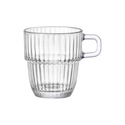 Taza vidrio grabado barshine 18,5 cl cafe con leche