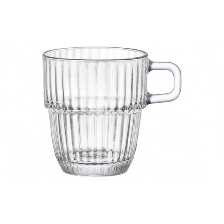 Taza vidrio grabado barshine 18,5 cl cafe con leche