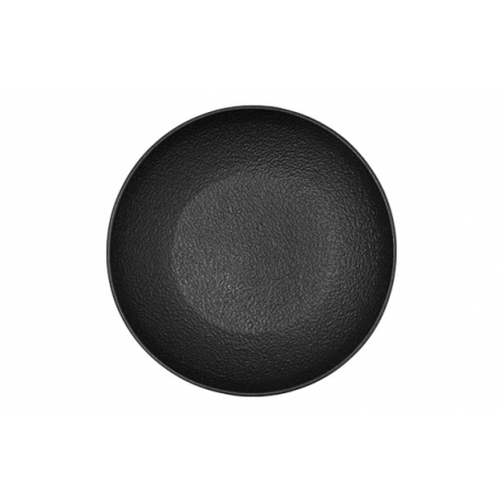 Plato porcelana bidasoa negro fosil hondo 21 cm