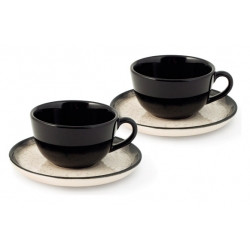 TAZA TE CON PLATO STONEWARE 2 UDS 20 CL MARTE