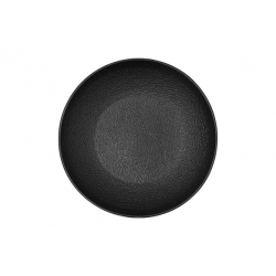 PLATO PORCELANA BIDASOA NEGRO FOSIL POSTRE 21 CM