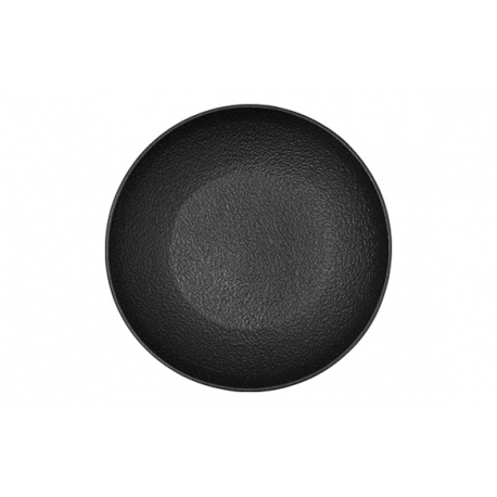 PLATO PORCELANA BIDASOA NEGRO FOSIL POSTRE 21 CM