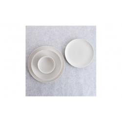 PLATO PORCELANA BIDASOA BLANCA FOSIL LLANO 26 CM