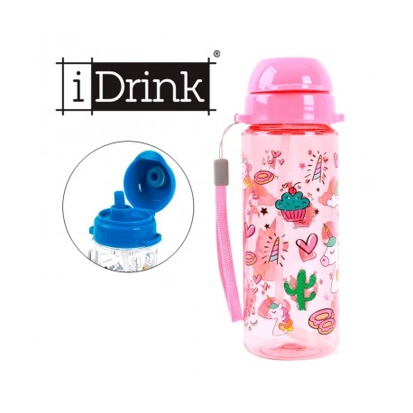 BOTELLA INFANTIL IDRINK TRITAN 400 ML UNICORN