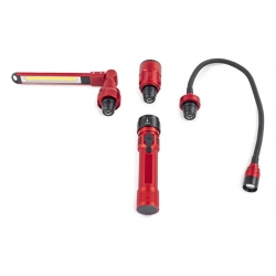 LINTERNA LED PORTATIL 3 CABEZALES INTERCAMBIABLES 