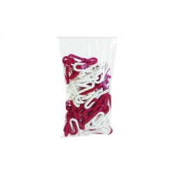 CADENA SEñALIZACION ROJA BLANCA 6MMX5M PLASTICO