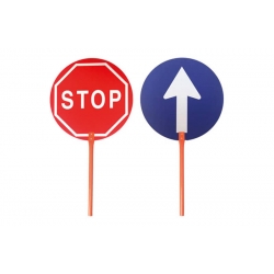 PALETA SEñAL CON MANGO STOP-PASO 