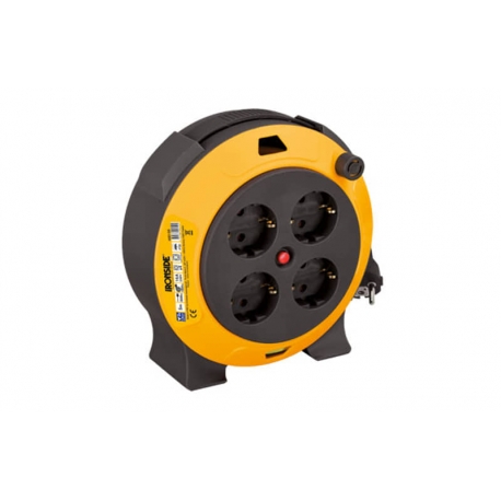 ENROLLACABLE CASSETE DOMEST H05VV-F 1.5MM2 4 T SCH 15MT 16A 230W