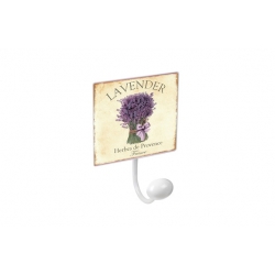 PERCHA PARED PORCELANA LAVANDA 1 1 POMO BLANCA