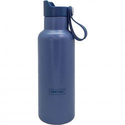 BOTELLA TERMO INOX CLICK & DRINK 500ML AZUL NAVY
