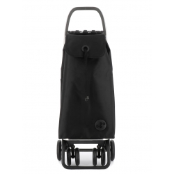 CARRO COMPRA ROLSER 4 RUEDAS GIRATORIAS PLEGABLE I-MAX MF NEGRO