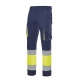 Pantalon alta visibilidad stretch marino amarill talla l