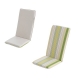 COJIN SILLA + RESPALDO SIENA ALGODON 122X49X6CM VERDE RAYAS