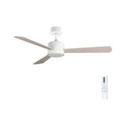 VENTILADOR DE TECHO ESPE BLANCO/MADERA Ø122CM 30W