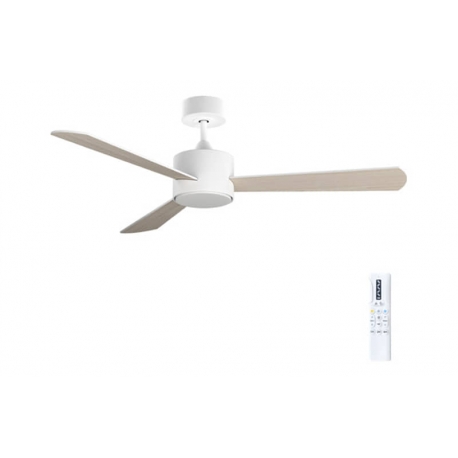 VENTILADOR DE TECHO ESPE BLANCO/MADERA Ø122CM 30W