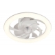 Ventilador de techo con plafon turbo air blanco 20w Ø50cm